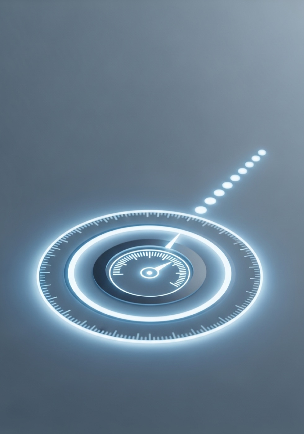 Abstract visual of a precision gauge representing a readiness scorecard